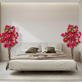 120 CM Tall Artificial Bougainvillea Tree with Blooming Flowers- Rose