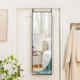 Hanging mirror full length mirror with frame 120 x 37 x 2 cm black