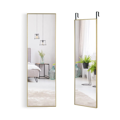 Tall rectangular mirror for hanging 120 x 37 cm