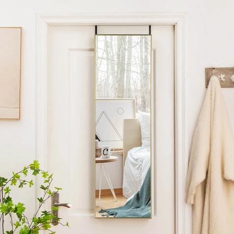 Tall rectangular mirror for hanging 120 x 37 cm