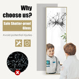 Tall rectangular mirror for hanging 120 x 37 cm