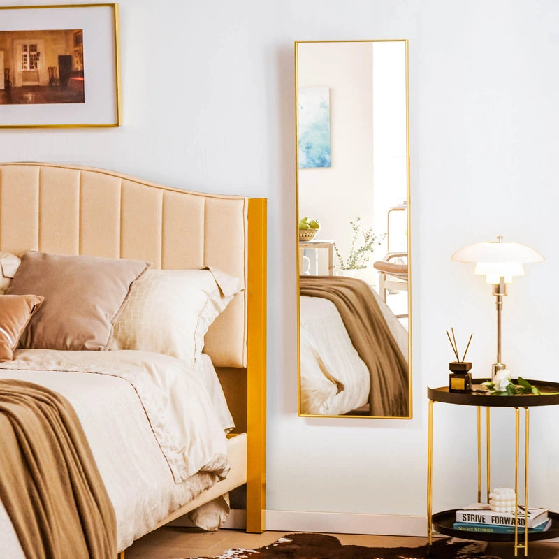 Tall rectangular mirror for hanging 120 x 37 cm