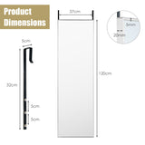 Tall rectangular mirror for hanging 120 x 37 cm