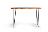 Giner and Colomer - Console With Acacia Wood Top & Metal Legs