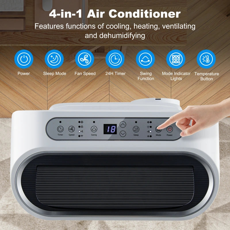 4 in 1 Air Conditioner with Smart APP and Heat Function