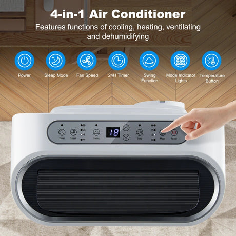 4 in 1 Air Conditioner with Smart APP and Heat Function