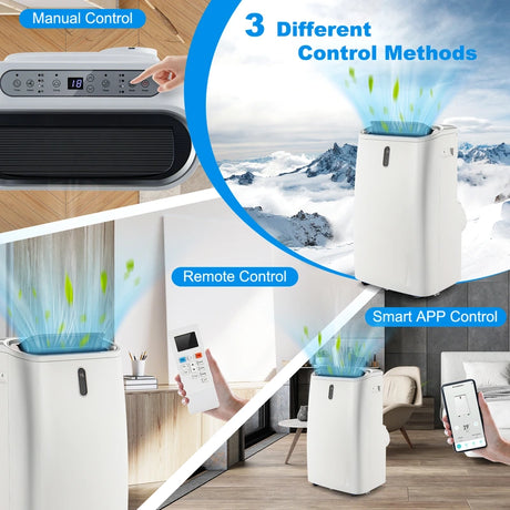 4 in 1 Air Conditioner with Smart APP and Heat Function
