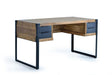 Giner and Colomer - Industrial 4-Drawer Mango Wood & Metal Desk