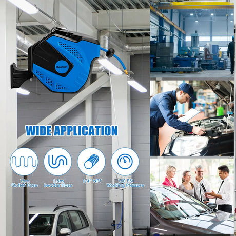 15M Wall-Mounted Auto Retractable Air Hose