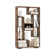 120cm Tall Bookshelf with Anti-tipping Kits for Home Office-Brown