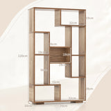 120cm Tall Bookshelf with Anti-tipping Kits for Home Office-Natural
