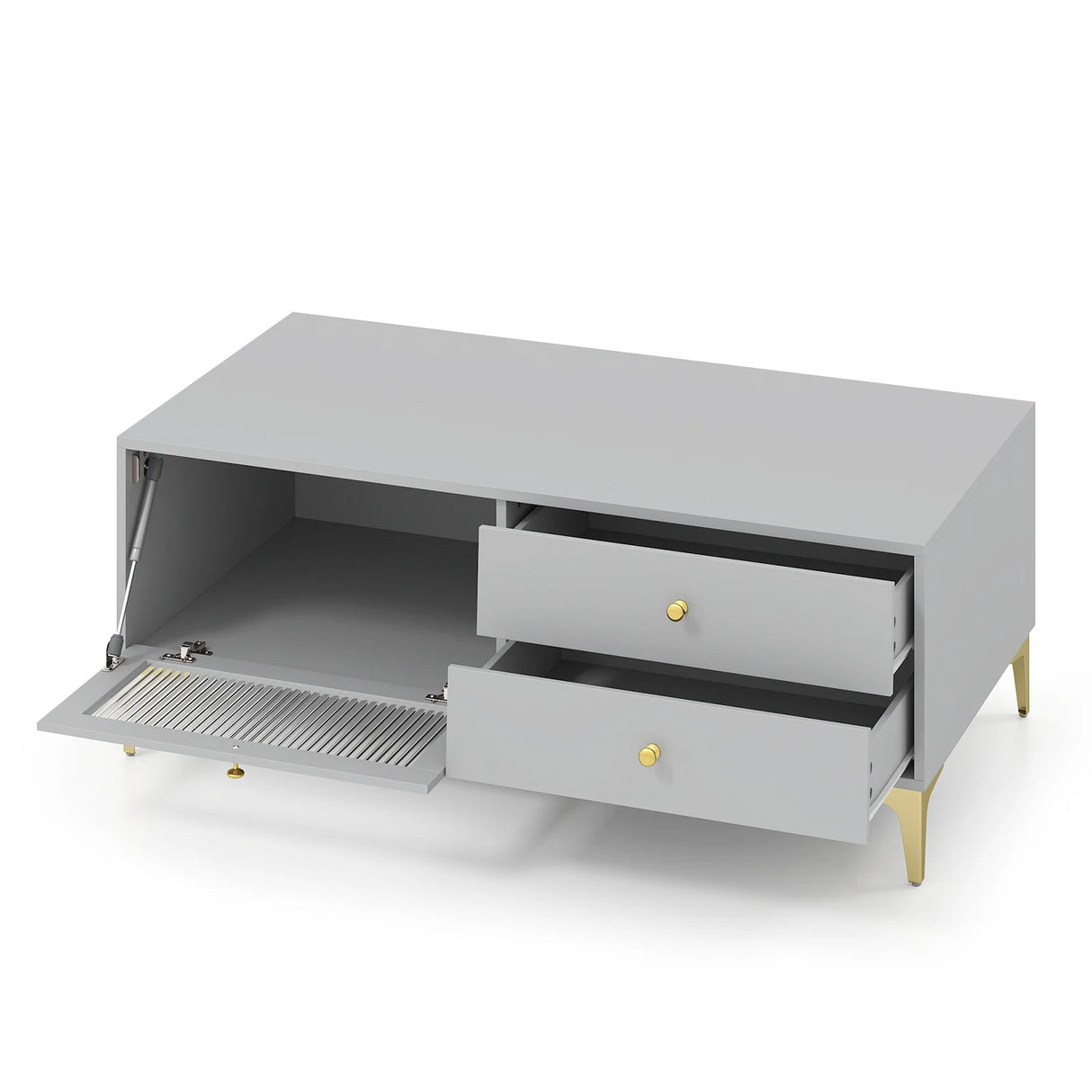 120 cm TV Stand with Compartment for 55-Inch TV-Grey