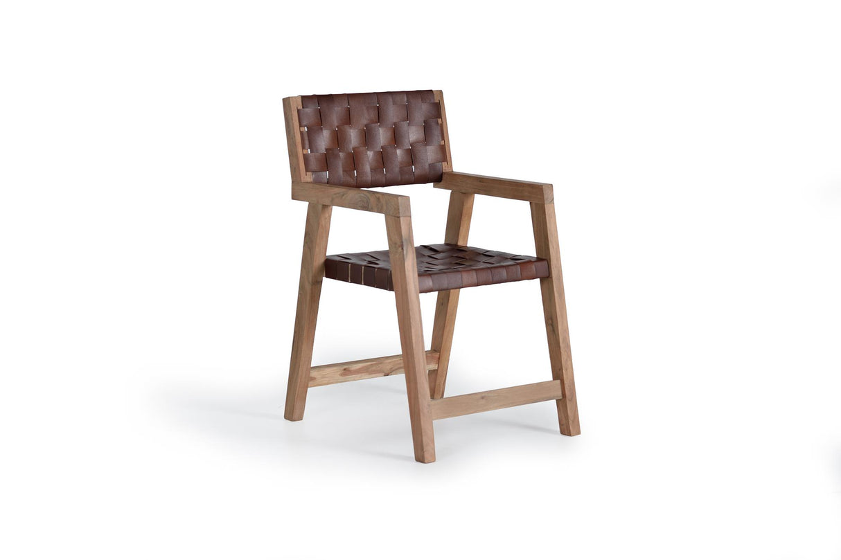 Giner and Colomer  Chair Made Of Mango Wood And Leather