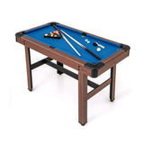1.2M Wooden Billiard Game Table with Full Set of Balls-Blue