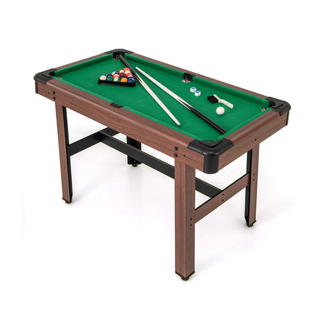 1.2M Wooden Billiard Game Table with Full Set of Balls-Green