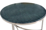 Giner and Colomer - Set Of 2 Stainless Steel & Marble Coffee Tables