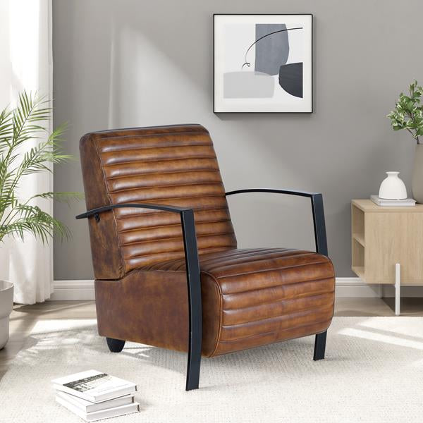 Giner and Colomer - Leather & Metal Armchair