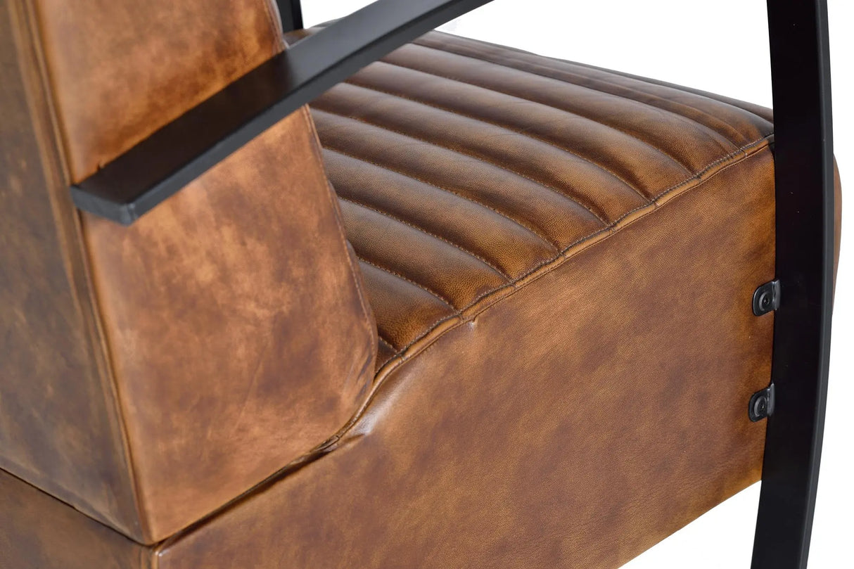 Giner and Colomer - Leather & Metal Armchair