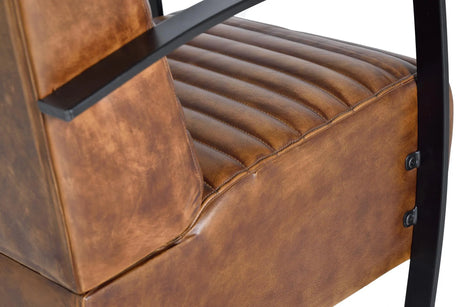 Giner and Colomer - Leather & Metal Armchair