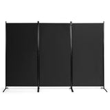 3-Panel Room Divider Folding Privacy Partition Screen for Office Room-Black