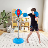 Punchingball 120-154cm height adjustable standing boxing ball punching bag set boxing set children blue