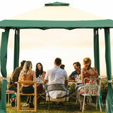 13 Feet x 13 Feet Pop Up Canopy Tent Instant Outdoor Folding Canopy Shelter-Green
