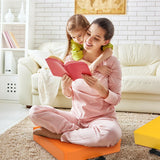 6 Piece 15 Inche Square Toddler Floor Cushions Flexible Soft Foam Seating with Handles-Color