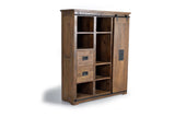 Giner and Colomer - Mango Wood Pantry With 1 Sliding Door & 4 Drawers