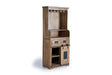 Giner and Colomer - Mango Wood Wine Rack Furniture With 1 Sliding Door & 2 Drawers