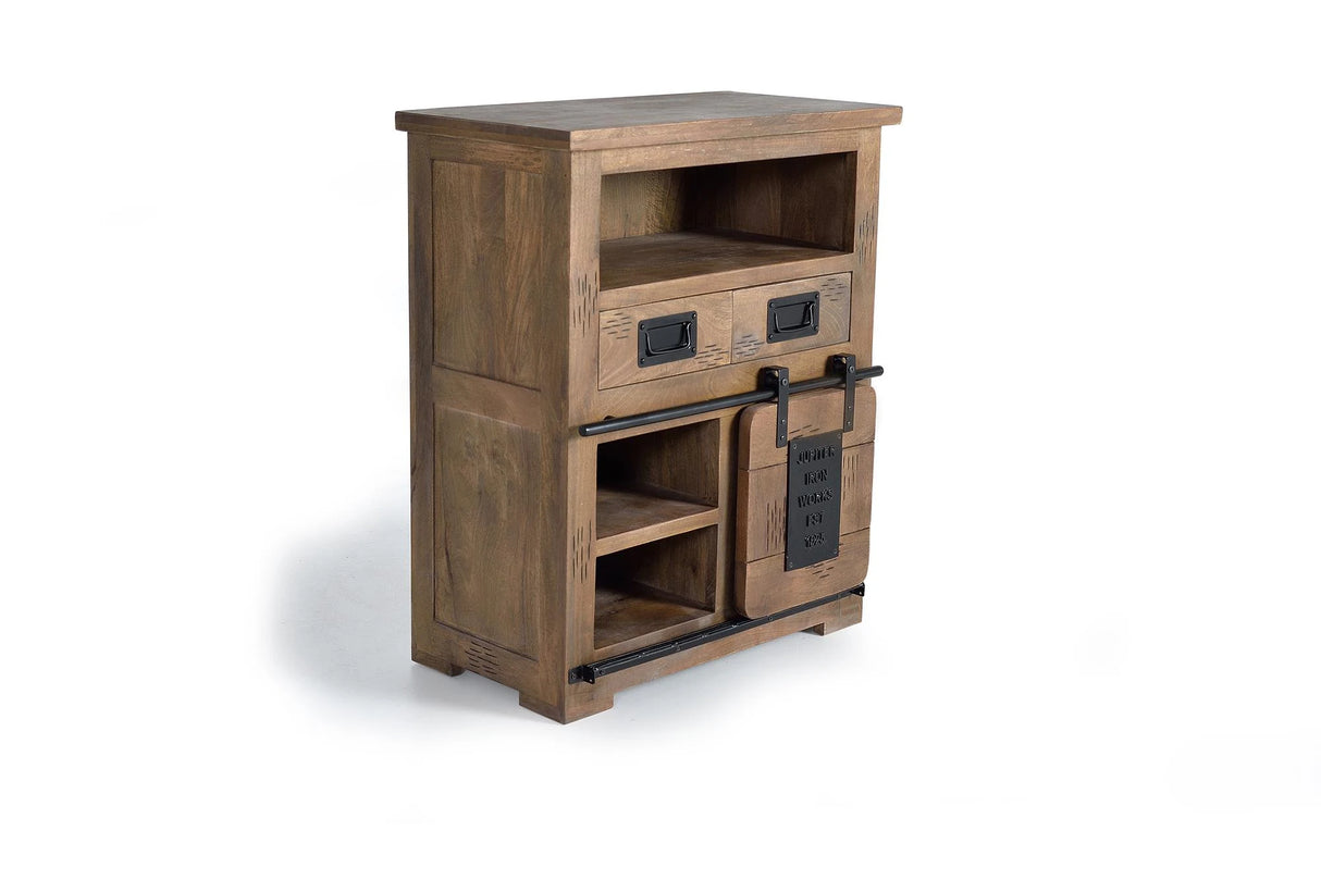 Giner and Colomer - Mango Wood Sideboard/Console With 1 Sliding Door & 2 Drawers