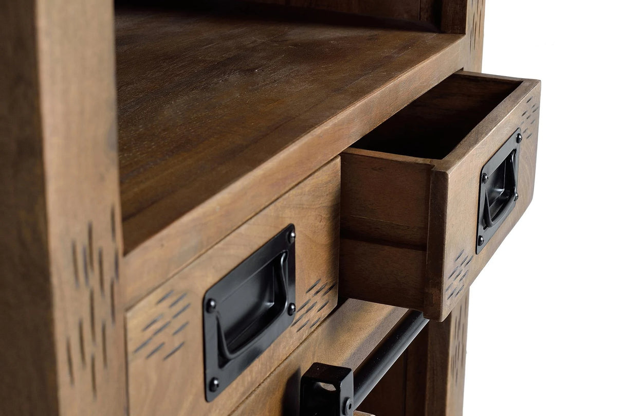 Giner and Colomer - Mango Wood Sideboard/Console With 1 Sliding Door & 2 Drawers