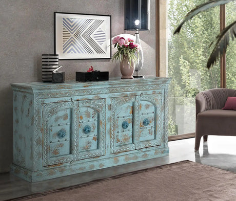 Giner and Colomer - 4-Door Mango Wood Sideboard