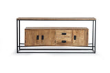 Giner and Colomer - Mango Wood & Metal Sideboard With 3 Doors & 2 Drawers