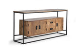 Giner and Colomer - Mango Wood & Metal Sideboard With 3 Doors & 2 Drawers