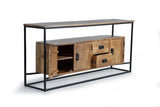 Giner and Colomer - Mango Wood & Metal Sideboard With 3 Doors & 2 Drawers