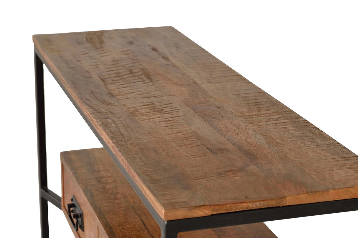 Giner and Colomer - Mango Wood & Metal Drawer Console