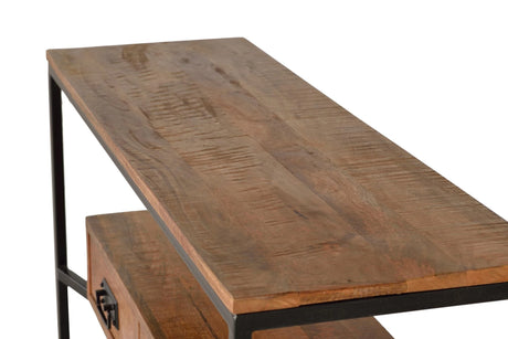 Giner and Colomer - Mango Wood & Metal Drawer Console