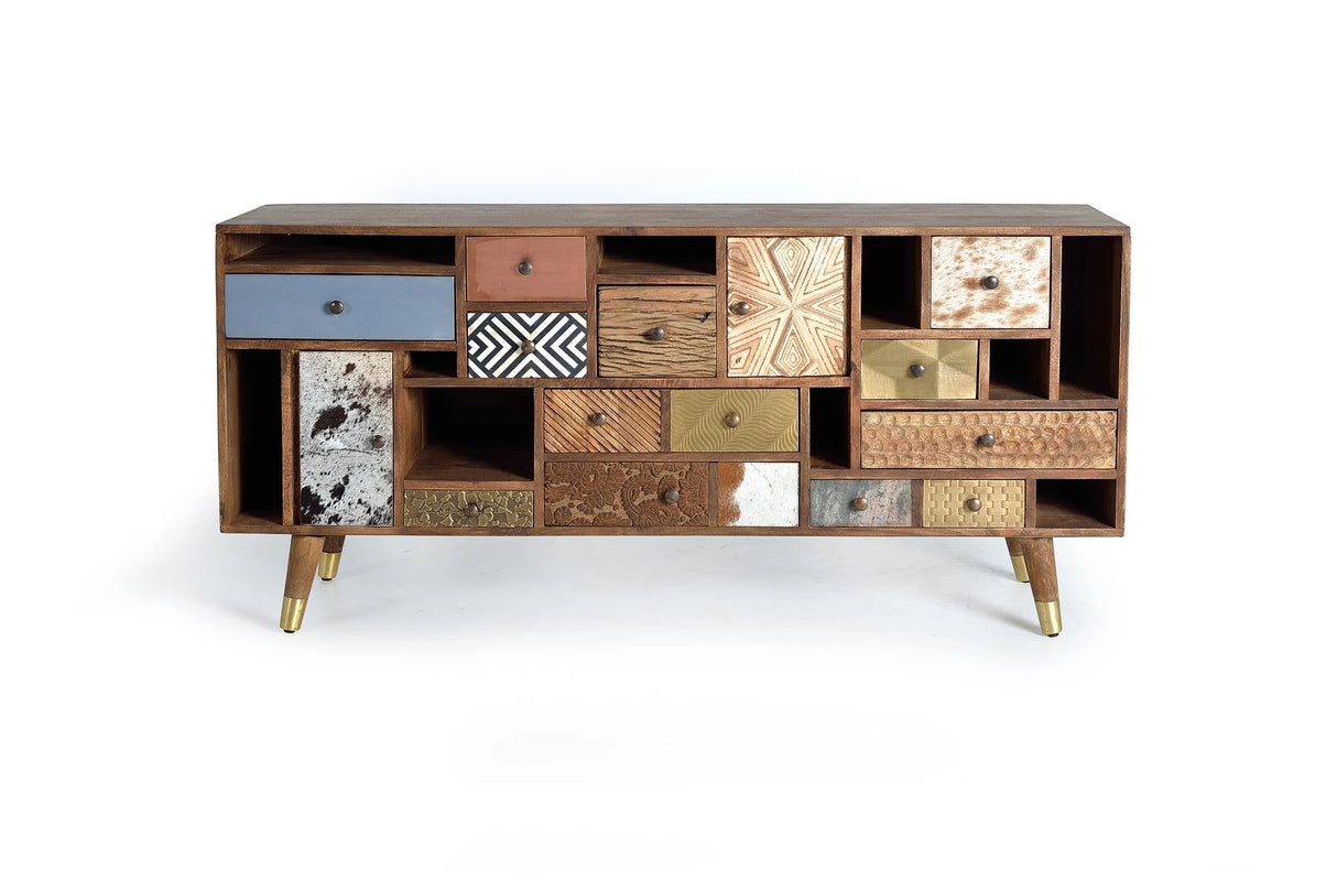 Giner and Colomer - Mango Wood Sideboard With 11 Drawers & 2 Doors