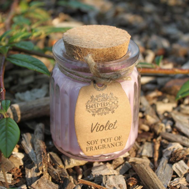 Violet Soy Pot of Fragrance Candles