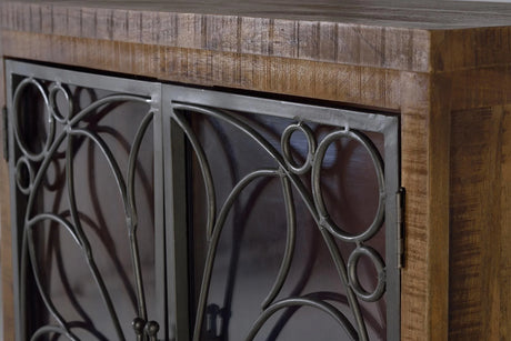 Giner and Colomer - 4-Door Mango Wood Sideboard With Metal Doors