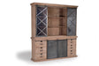 Giner and Colomer - Industrial Mango Wood & Metal Pantry With 4 Sliding Doors & 6 Drawers