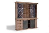 Giner and Colomer - Industrial Mango Wood & Metal Pantry With 4 Sliding Doors & 6 Drawers