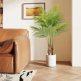 128CM Tall Artificial Palm Paradise Plant with 12 PEVA Leaves and Wide Stable Pot-Green