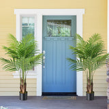128CM Tall Artificial Palm Paradise Plant with 12 PEVA Leaves and Wide Stable Pot-Green