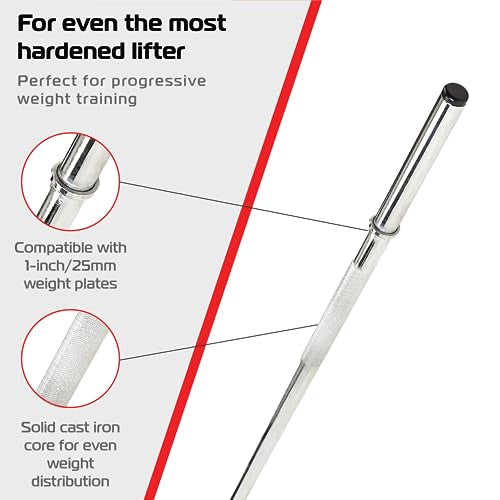 1.2m 1" Barbell and Cast Iron Weight Plate Sets Bar 0.5kg 2.5kg 5kg pairs 16kg