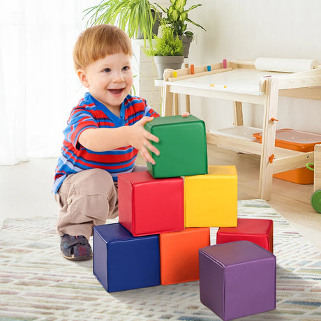 12 Pieces 8 Inch PU Foam Big Building Blocks for Kids