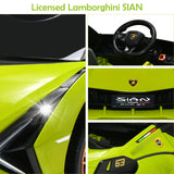 12V Battery Powered Electric Vehicle with Remote Control and LED Lights-Green