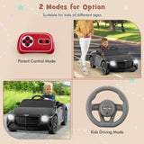 12V Licensed Bentley Bacalar Kids Ride On Car with Scissor Doors and Lights-Black