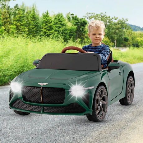 12V Licensed Bentley Bacalar Kids Ride On Car with Scissor Doors and Lights-Green