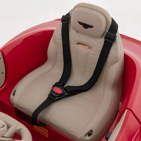 12V Licensed Bentley Bacalar Kids Ride On Car with Scissor Doors and Lights-Red